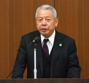 港北安心・安全コミュニティー創生協議会の畠山英治会長は、「東京2020オリンピックまで100台」の目標達成が近づいていることを強調