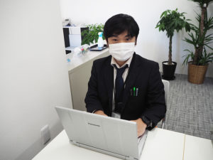 今年秋に入社した大木純さん（緑区在住）は、パソコン業界10年以上の経験を活かし「パソコン救急センター」でも活躍している