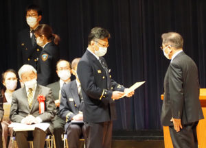横浜市港北消防署の吉田崇署長が「消防署長表彰」をおこないました