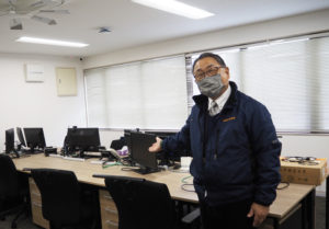新羽のオフィス空間を「フル活用してもらいたい」と語る濱田さん