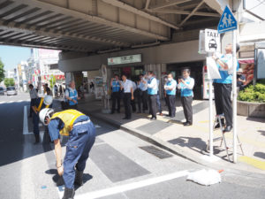 東急東横線大倉山駅前に「正式な」タクシー乗り場が整備されたのは初めて。7月25日10時からから新たに使用をスタートした