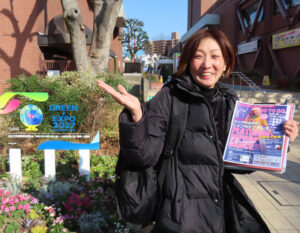 打ち合わせのため港北区役所を訪れたAKIさん。毎年秋にトレッサ横浜(師岡町)で開催されている「港北ふれあいストリートダンスまつり」でも実行委員長を務めているほか、大倉山周辺で行われる地域イベントにも積極的に協力している(2026年3月)