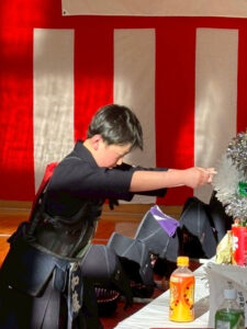 40周年記念「武道始式」では表彰も（港北少年剣道クラブ提供）